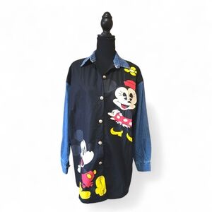Mickey Mouse Denim Long Sleeve Shirt